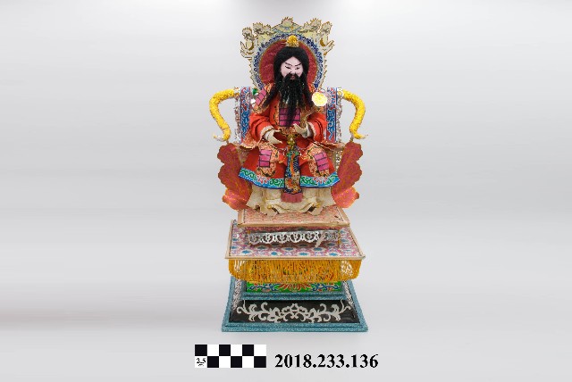 紙糊神像—靈寶天尊的圖片