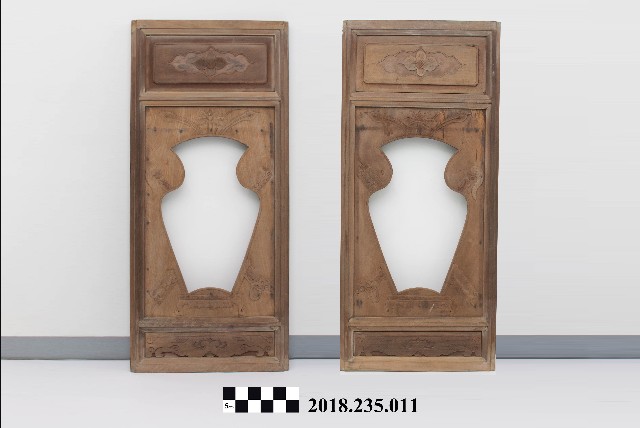 建築構件－透空瓶式窗板一對的圖片