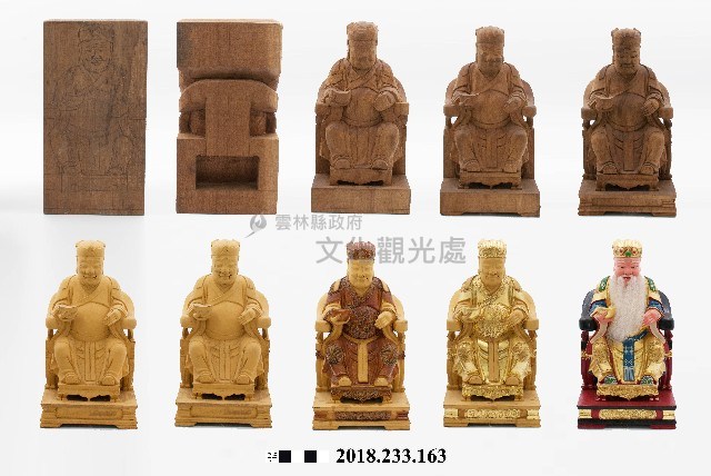 神像雕刻過程芻像(土地公)藏品圖，第1張