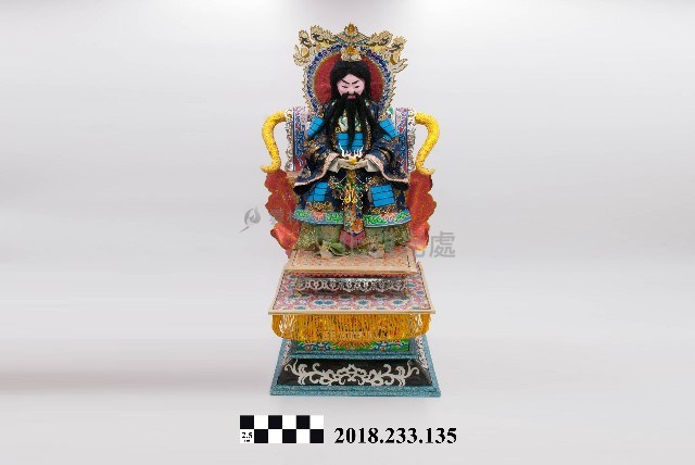 紙糊神像—元始天尊藏品圖，第1張