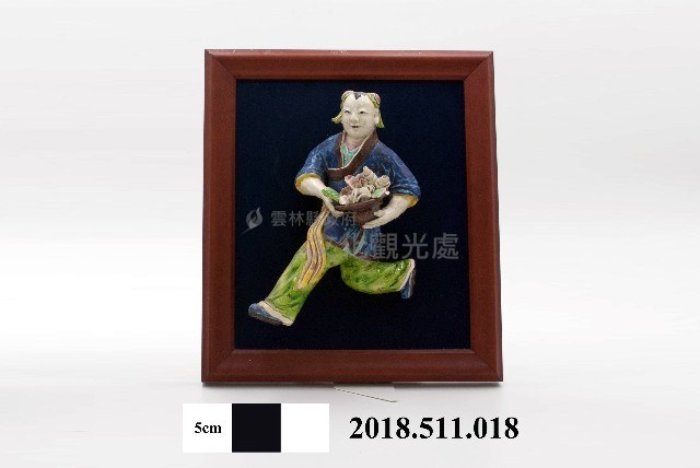 交趾陶－童子（壁飾）藏品圖，第1張