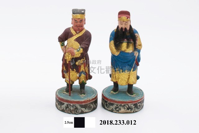 文、武判神像二尊藏品圖，第1張