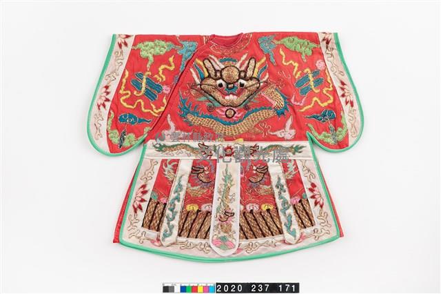 服飾-蟒袍(紅)藏品圖，第1張