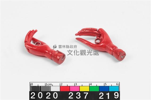 尪仔手-文手(紅)藏品圖，第2張