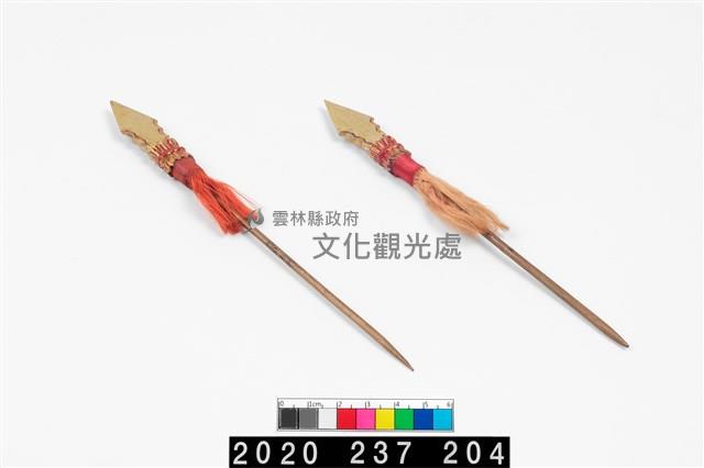 布袋戲兵器-紅纓槍藏品圖，第1張