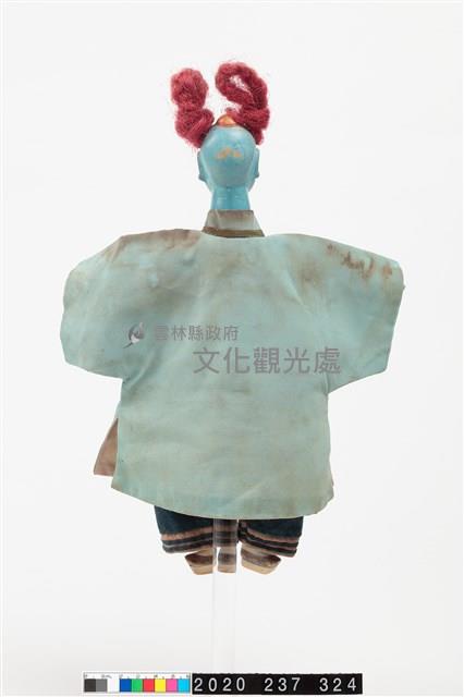 布袋戲偶-花面童(青)藏品圖，第3張